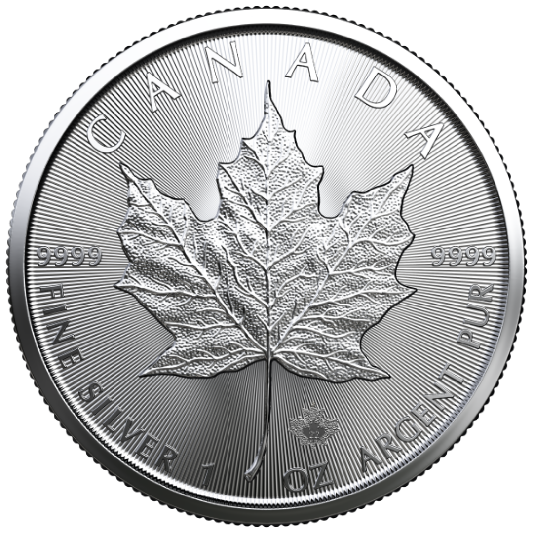 1 oz Silver Coin - 2022 Maple Leaf - Royal Canadian Mint - RCM .9999 Ag