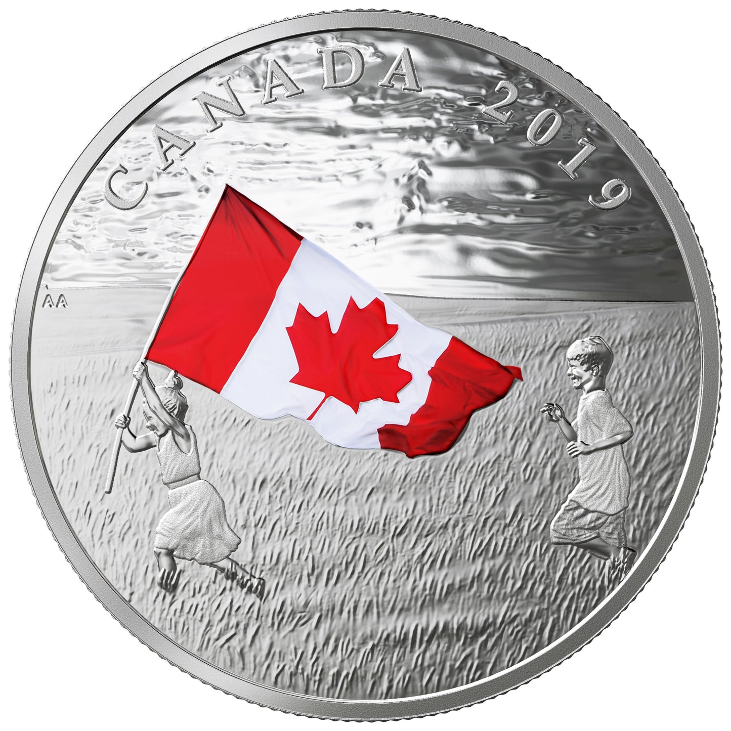 Canada's National Flag - 2019 Canada 1 oz Pure Silver Coin - Royal Canadian Mint