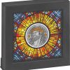 2021 - Christ The Savior - 2 oz High Relief Silver Gilded Coin - Cameroon