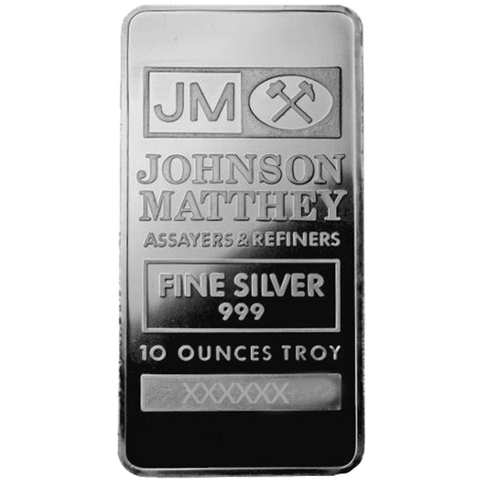 Buy 10 Oz Silver Bar Johnson Matthey Bar 10 Oz Jm Bar Silver Buy 10 Oz Silver Bar