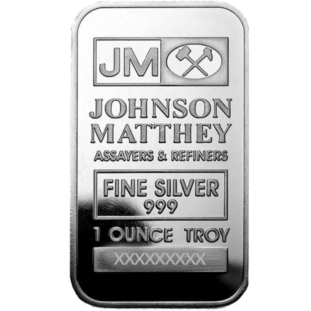 1 oz Johnson Matthey Silver Bar (in Plastic) l JM Bullion™