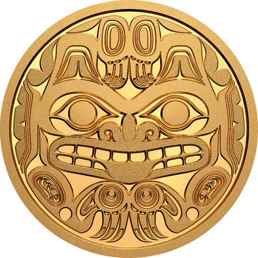 1 oz. Pure Gold Coin - Bill Reid: Xhuwaji, Haida Grizzly Bear - Mintage: 400 (2020)