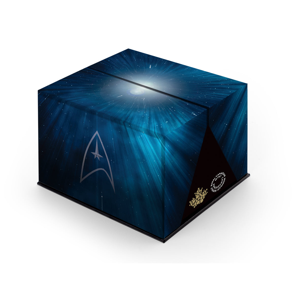 Star Trek™: Five Captains - 2017 Canada 2 oz Pure Silver Coloured Coin Glow In The Dark - Royal Canadian Mint