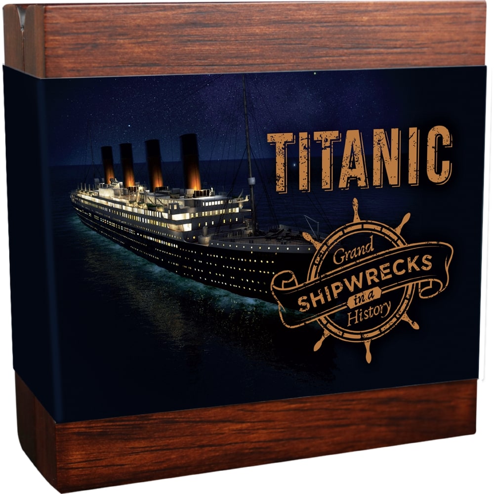 2020 - Titanic - Grand Shipwrecks In A History - 2 oz Silver Coin With Colour - Niue