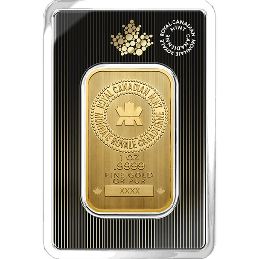 1 oz Gold Bar 2023 - .9999 Au - Royal Canadian Mint