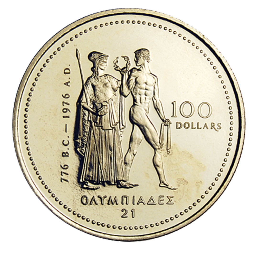 22kt Montreal Olympic Gold Coin - $100 - 1976 Canada - .917 Au – Global ... 22kt Montreal Olympic Gold Coin - $100 - 1976 Canada - .917 Au – Global ...