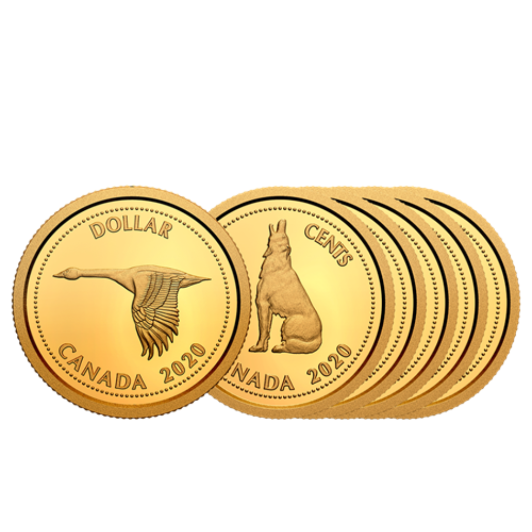 1/10 oz Pure Gold 6-Coin Set - Tribute to Alex Colville Series Set 1/10 oz Pure Gold 6-Coin Set - Tribute to Alex Colville Series Set