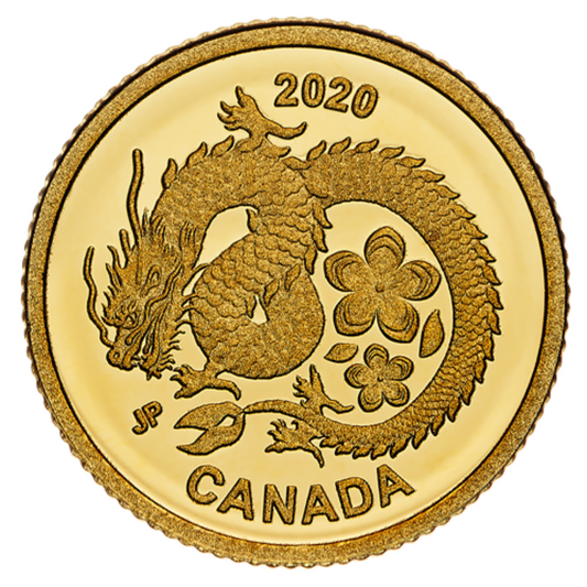 Pure Gold Coin – Lucky Flower Dragon – Mintage: 5,888 (2020)