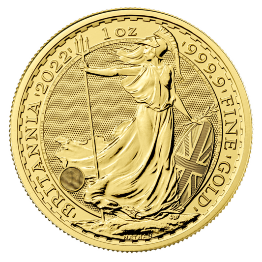 1 oz Gold Britannia Coin - Random Year - Royal Mint .9999 Au