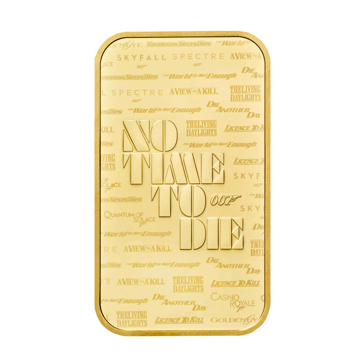 1 oz Gold James Bond 007 Bar - Royal Mint .9999 Au