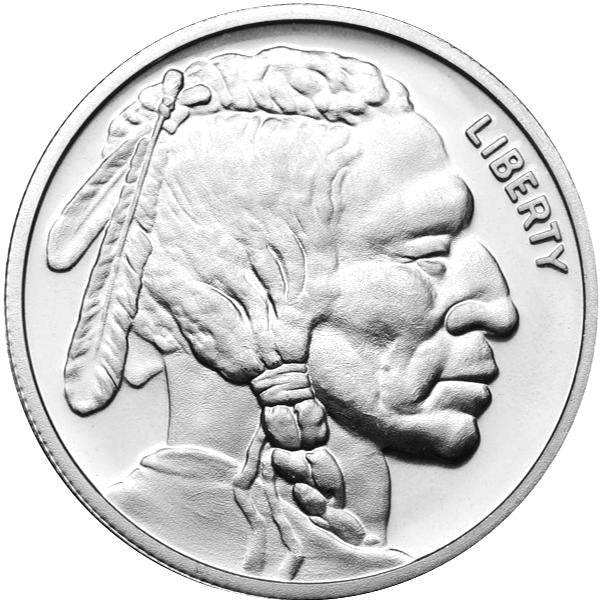 1 oz Pre Owned Silver Buffalo Coin - .999 AG - US Mint
