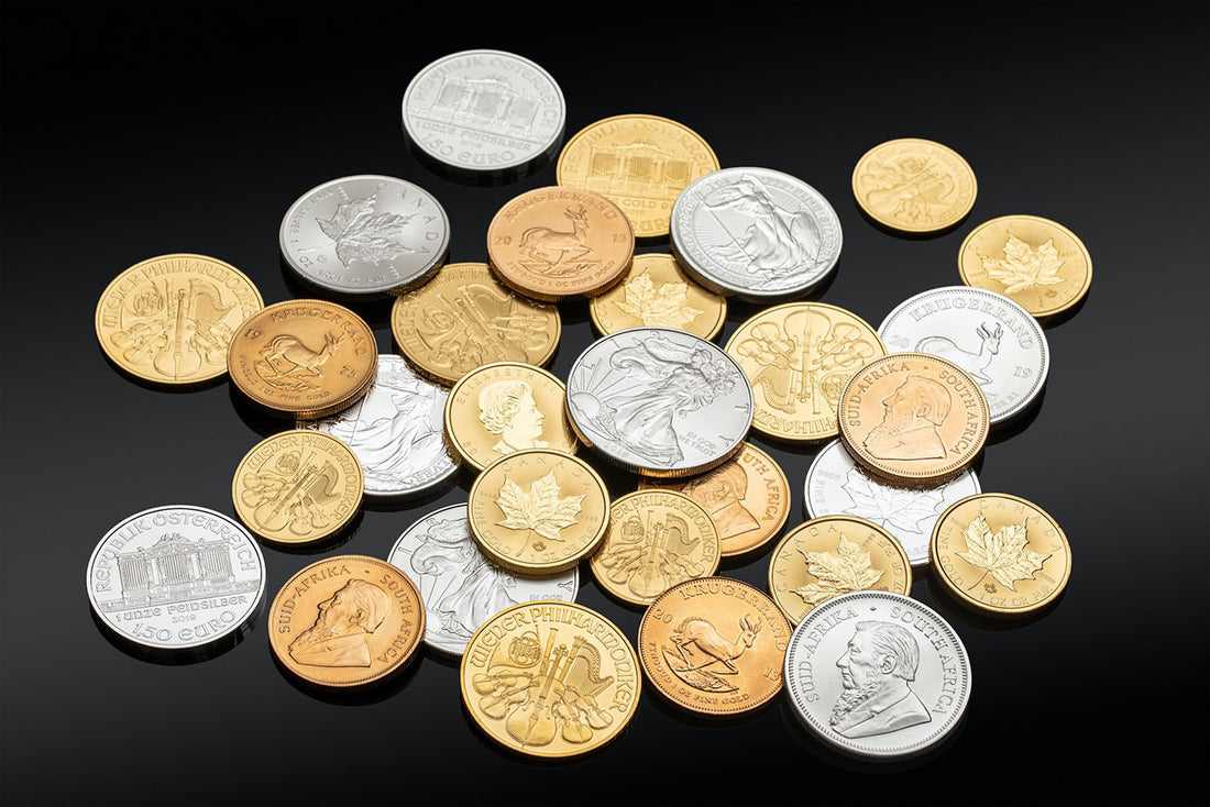 Gold and Silver Bullion in a Pile