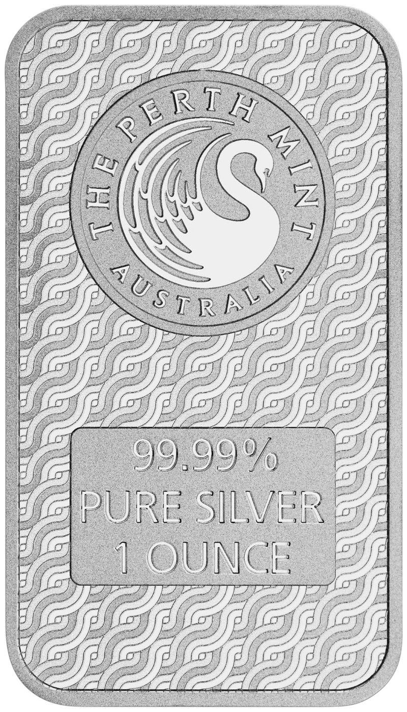 1 oz Perth Mint Lunar Dragon Silver Bar .9999 Fine