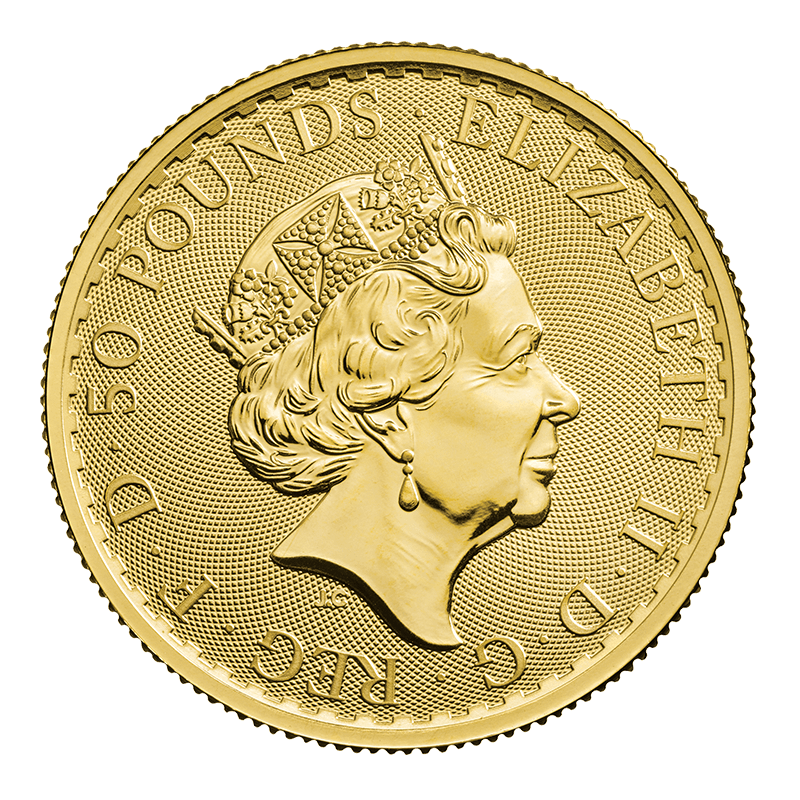 1/2 oz Gold Coin - 2023 Gold Britannia - Royal Mint .9999 Au