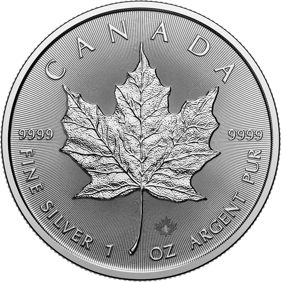 1 oz Silver Coin - 2026 Maple Leaf - Royal Canadian Mint - RCM .9999 Ag