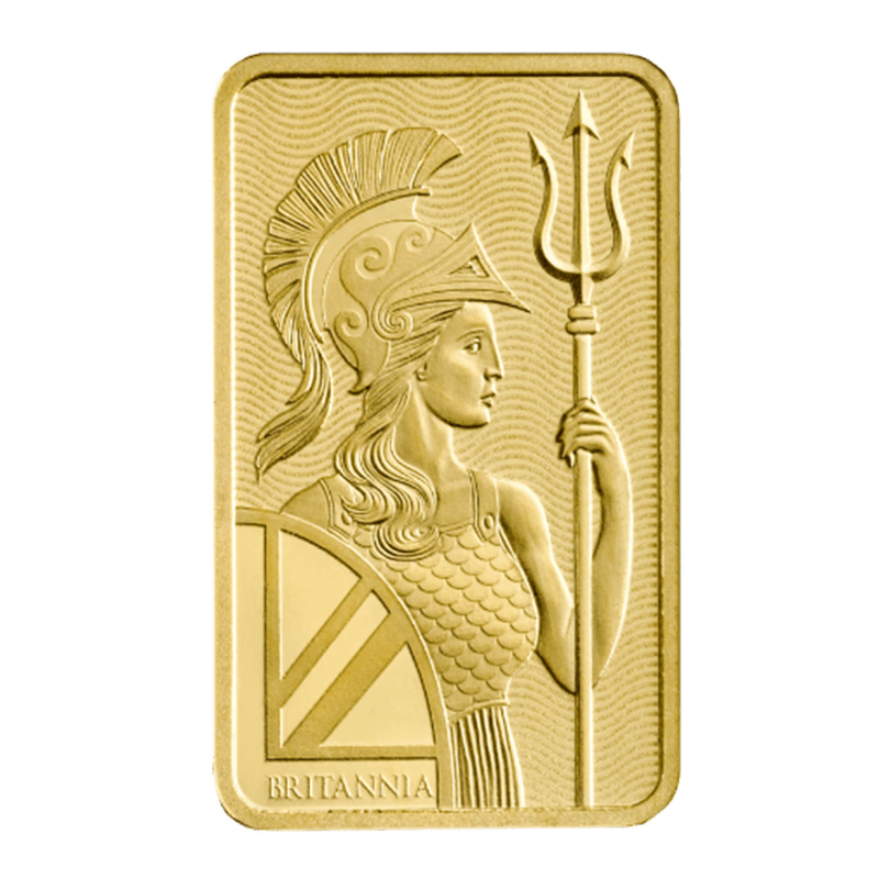 10 g Gold Britannia Bar - Royal Mint - .9999 Au