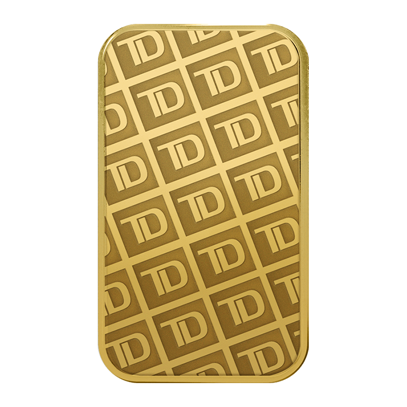 10 g Gold TD Bank Bar - Toronto Dominion Bank - .9999 Au