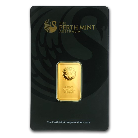 10 g Gold Bar - Perth Mint - .9999 Au