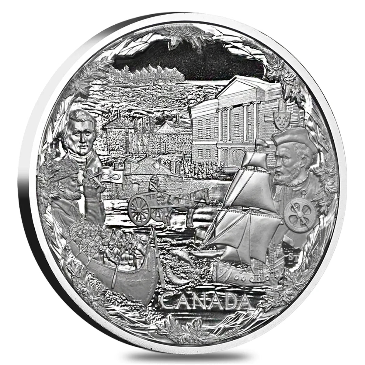 1 kg Pure Silver Coin - 2008 $250 Towards Confederation