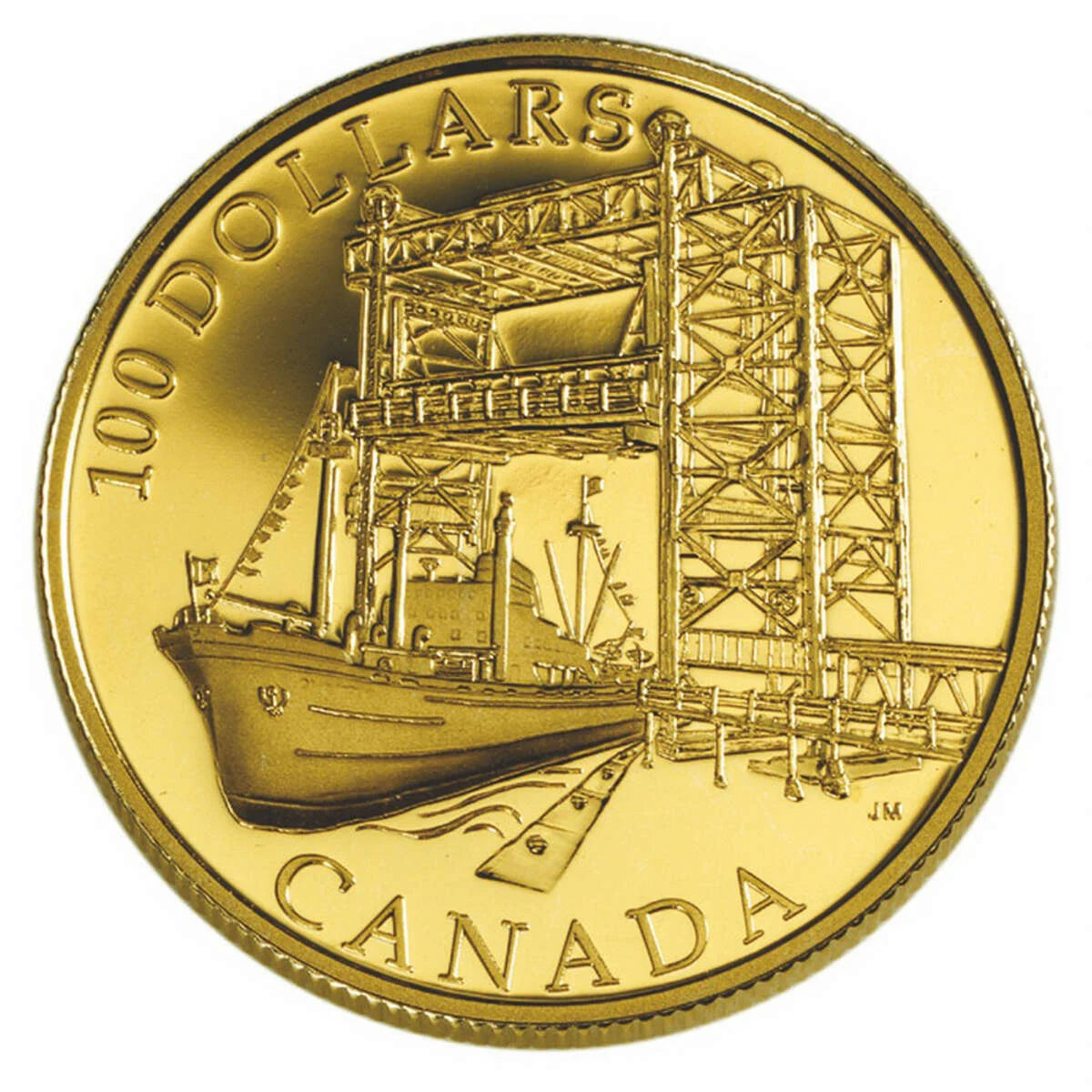 2004 $100 Commencement of the St. Lawrence Seaway Construction, 50th Annversary - 14-kt. Gold Coin
