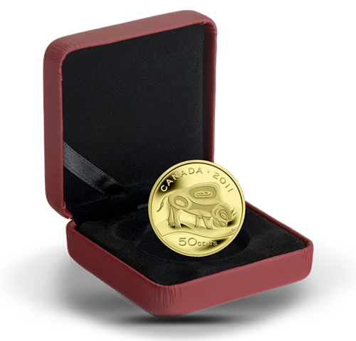 1/25 Ounce Pure Gold Coin - Wood Bison (2011)