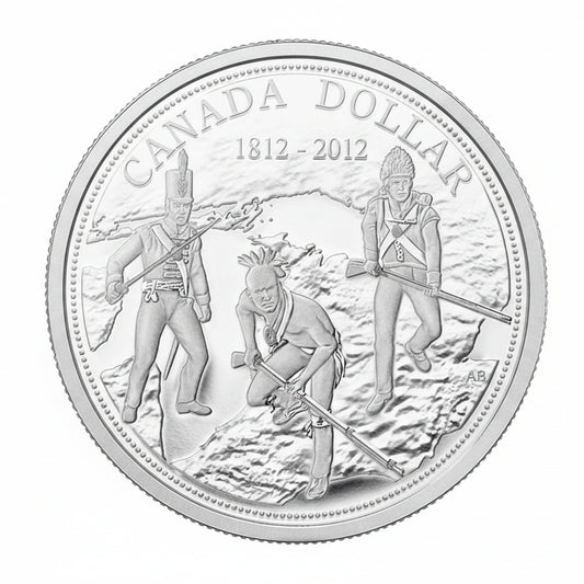3/4 oz 200th Anniversary of the War of 1812 - Proof Fine Silver Dollar Coin (2012)