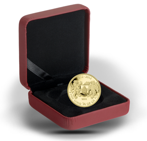 1/4 oz Fine Gold Coin - War of 1812 - Mintage: 2,000 (2012)