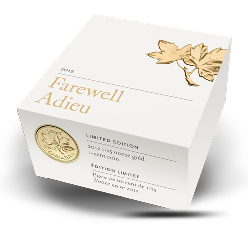 1/25 oz Fine Gold Coin - Farewell to the Penny (2012)
