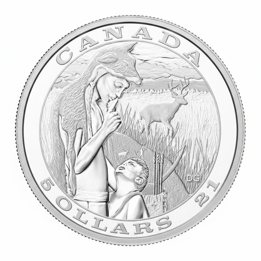 3/4 oz Fine Silver Coin - Tradition of Hunting: Deer (2013)