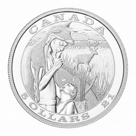 3/4 oz Fine Silver Coin - Tradition of Hunting: Deer (2013)