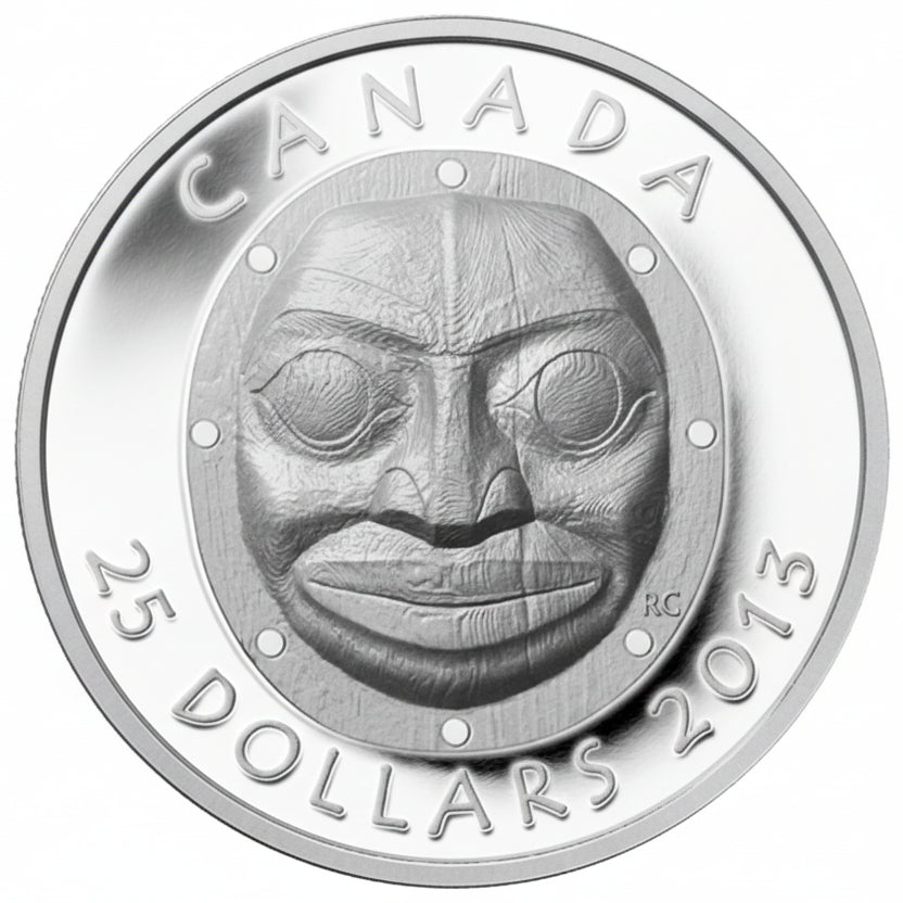 Fine Silver Ultra High Relief Coin - Grandmother Moon Mask 2013