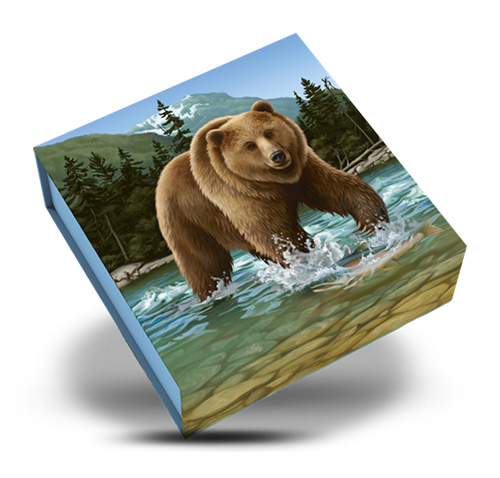 1 oz $100 for $100 Fine Silver Coin - The Grizzly (2014)