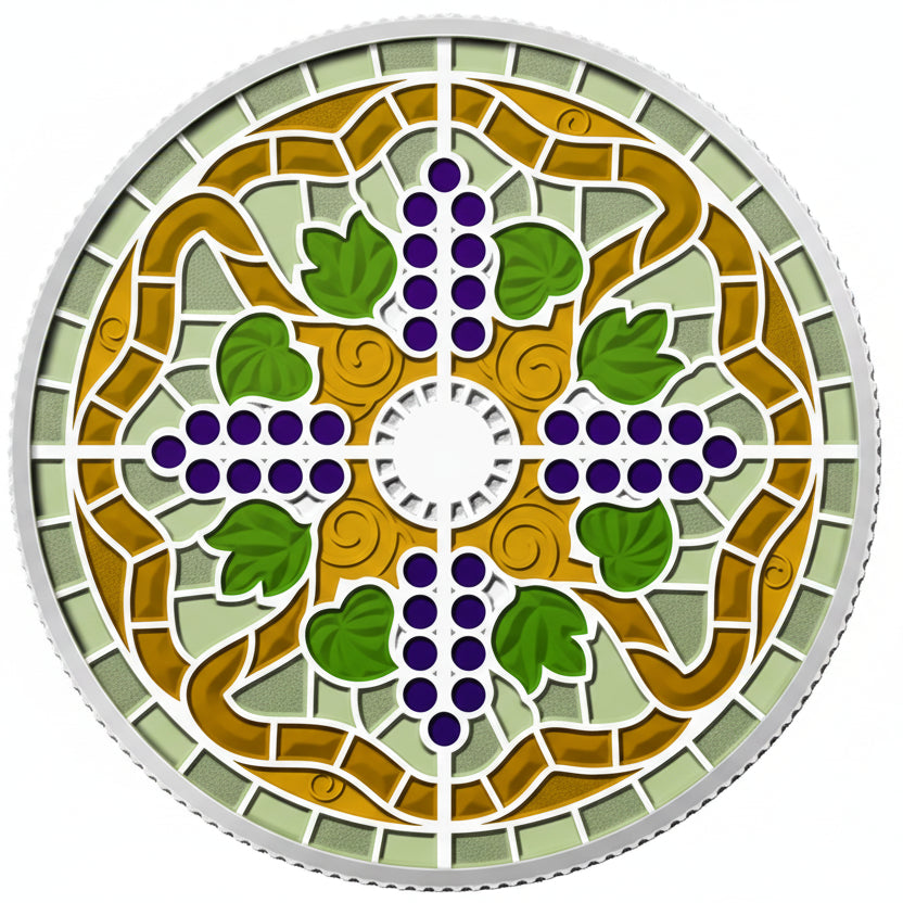 1 oz Fine Silver Coin - Stained Glass: Casa Loma (2014)