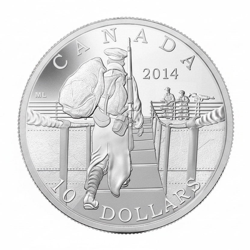 1/2 oz Fine Silver Coin - The Mobilisation of our Nation (2014)