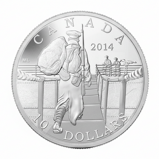 1/2 oz Fine Silver Coin - The Mobilisation of our Nation (2014)