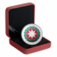 Fine Silver Ultra-High Relief Coloured Coin – Christmas Ornament (2014)