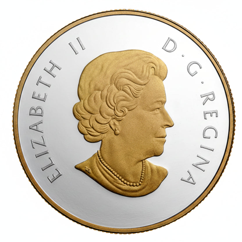 1/2 oz. Fine Silver Gold-Plated Coin - Celebrating Canada (2015)