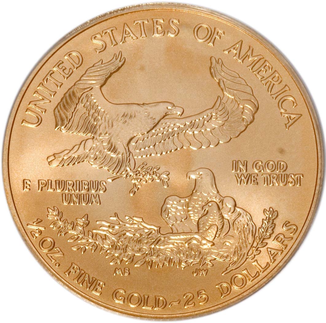 1/2 oz Gold Eagle Coin - Random Year - US Mint