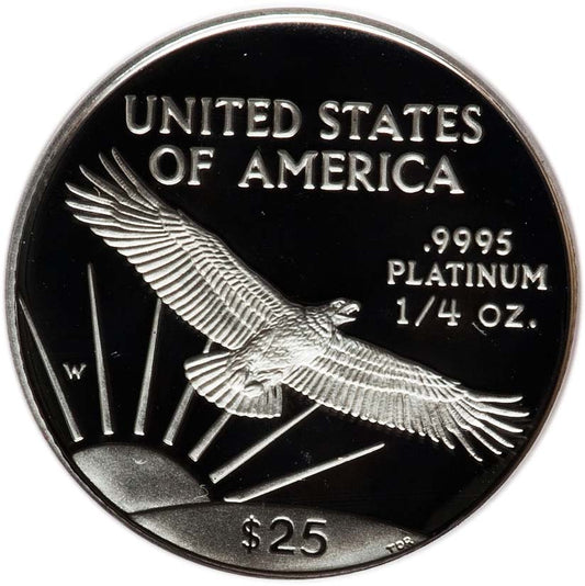 1/4 oz Platinum Eagle Coin - United States Mint - US Mint .9995 Pt
