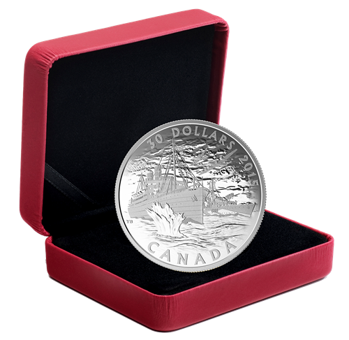 2 oz. Fine Silver Coin - Canada’s Merchant Navy in the Battle of the Atlantic - Mintage: 5,000 (2015)