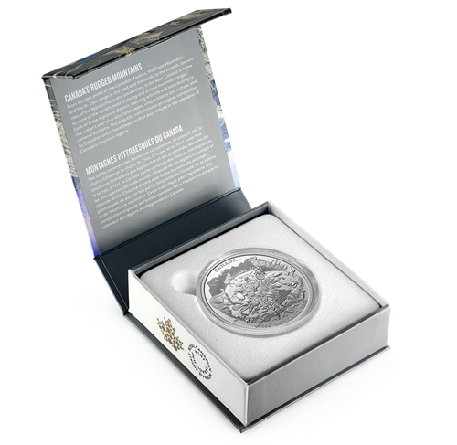 2 oz $200 for $200 Fine Silver Coin – Canada's Rugged Mountains (2015)