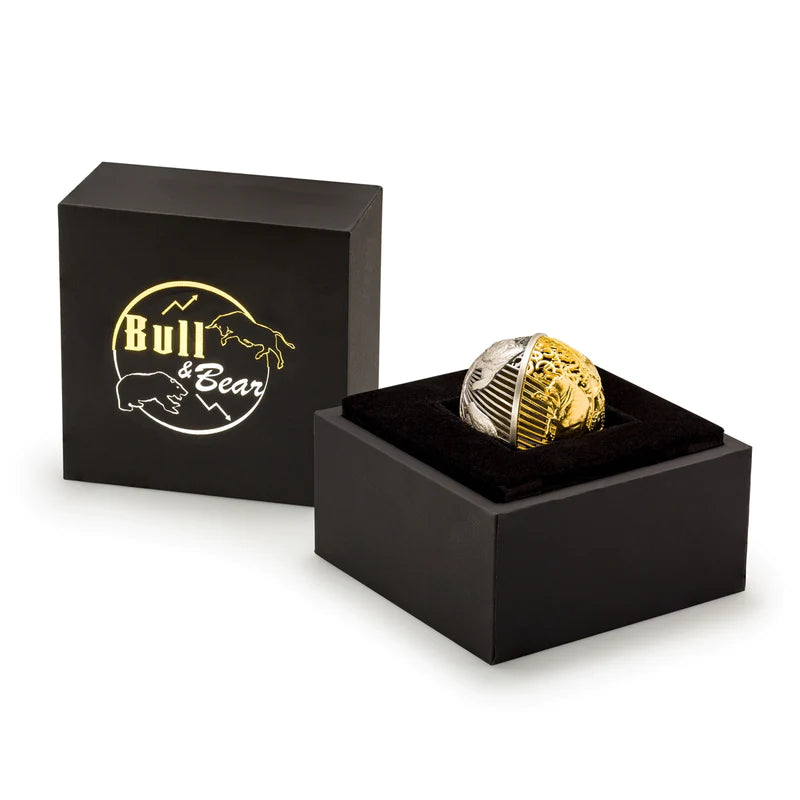 Bull And Bear 2 Oz Pure Silver Spherical Filigree Coin 2022 bull-and-bear-2-oz-pure-silver-spherical-filigree-coin-2022