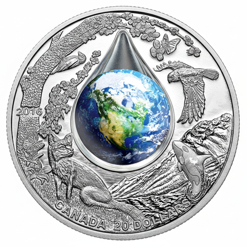 1 oz Fine Silver Coin - Mother Earth (2016)