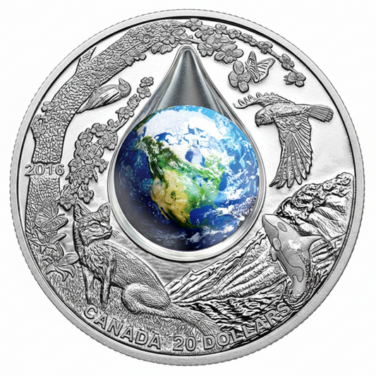 1 oz Fine Silver Coin - Mother Earth (2016)