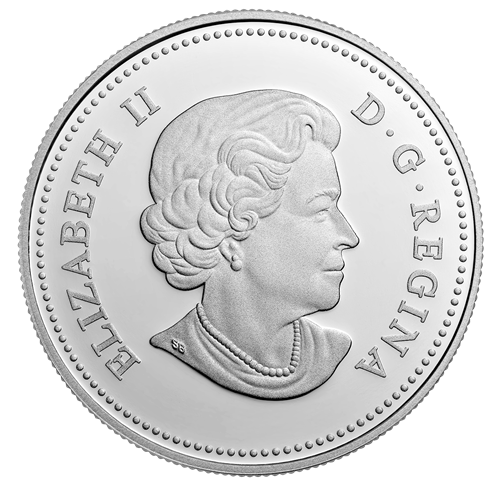 1 oz. Fine Silver Coloured Coin - A Celebration of Her Majesty's 90th Birthday - Mintage: 7,000