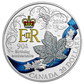 1 oz. Fine Silver Coloured Coin - A Celebration of Her Majesty's 90th Birthday - Mintage: 7,000