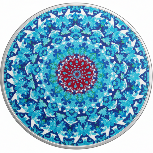 1 oz Pure Silver Coloured Coin - Canadiana Kaleidoscope: Polar Bear (2016)