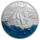 EXCLUSIVE Masters Club Coin Series: COIN #4 - 99.99% Pure Silver Grizzly Bear with Blue Enamel