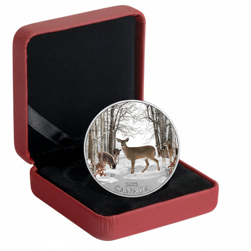 1/2 oz. Pure Silver Coloured Coin - Iconic Canada: Spring Sightings (2017)