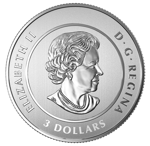 1/4 oz 2017 $3 Heart of our Nation - Pure Silver Coin